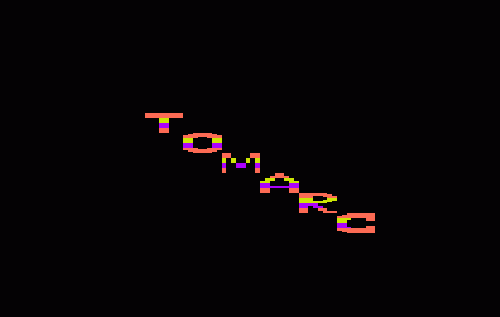Tomarc the Barbarian & Motocross Racer title screen for Vic-20